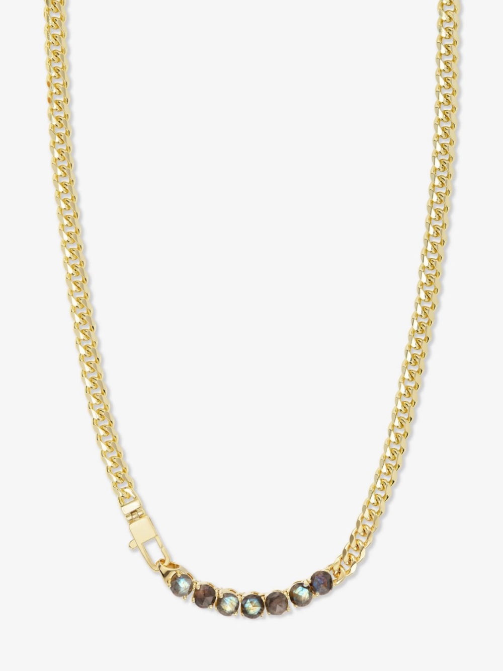 NWT Melinda Maria Gold “Julian Loves Labradorite Necklace 5mm”